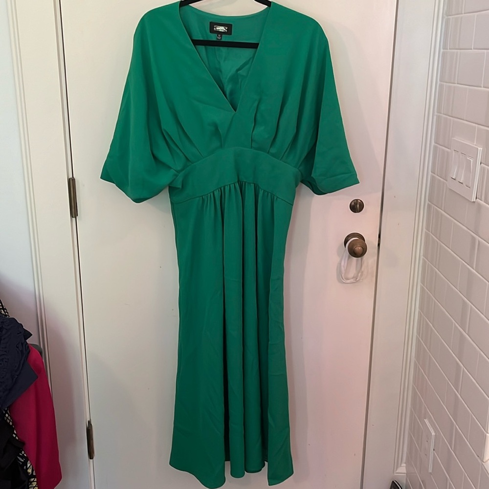 Kelly green maxi dress